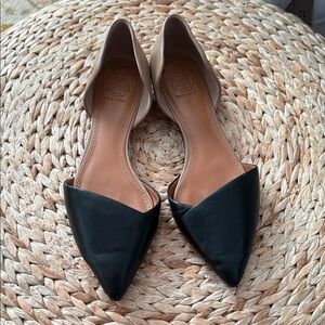 Tory Burch Black and Beige Women's Loafers